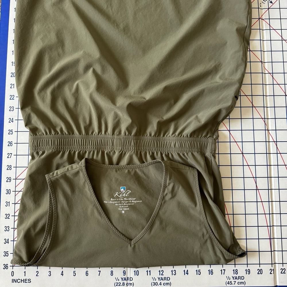 Kuhl Vantage Athletic Dress Womens Med Olive Green Active Outdoor Tank Stretch - Picture 12 of 15